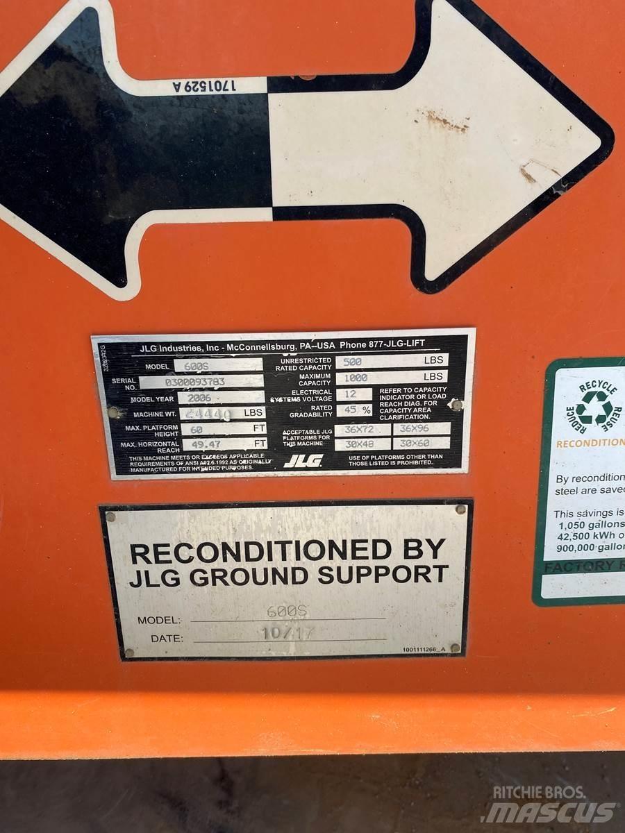 JLG 600S Teleskopske podizne platforme