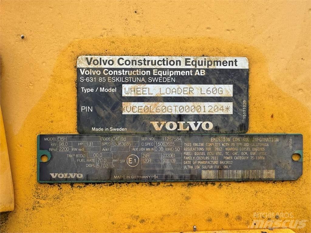 Volvo L60G Utovarivači na točkove