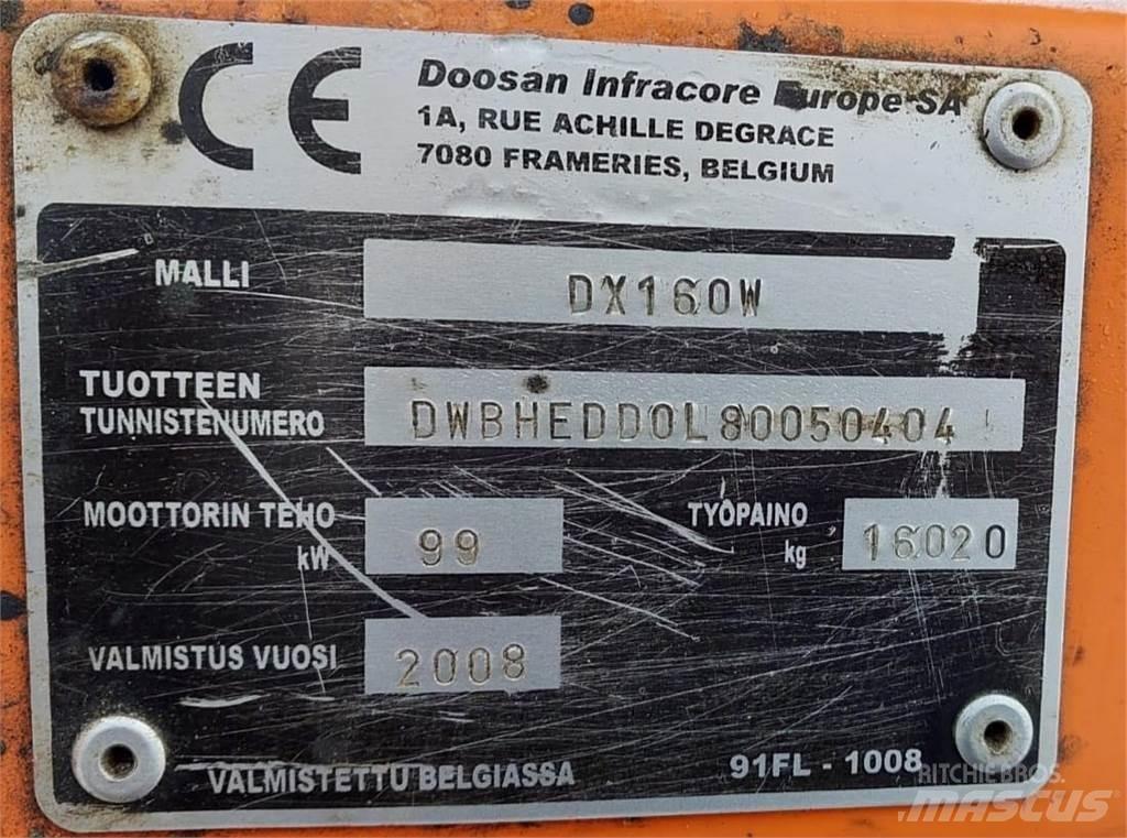 Doosan DX160W Bageri guseničari