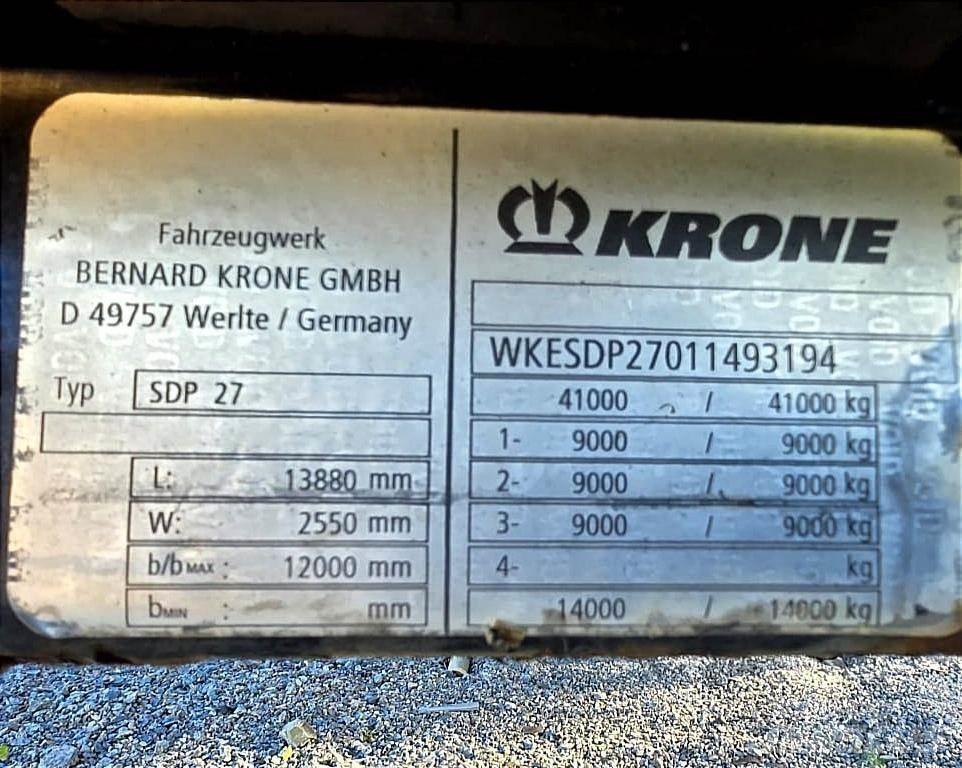 Krone SDP 27 Poluprikolice sa ciradom