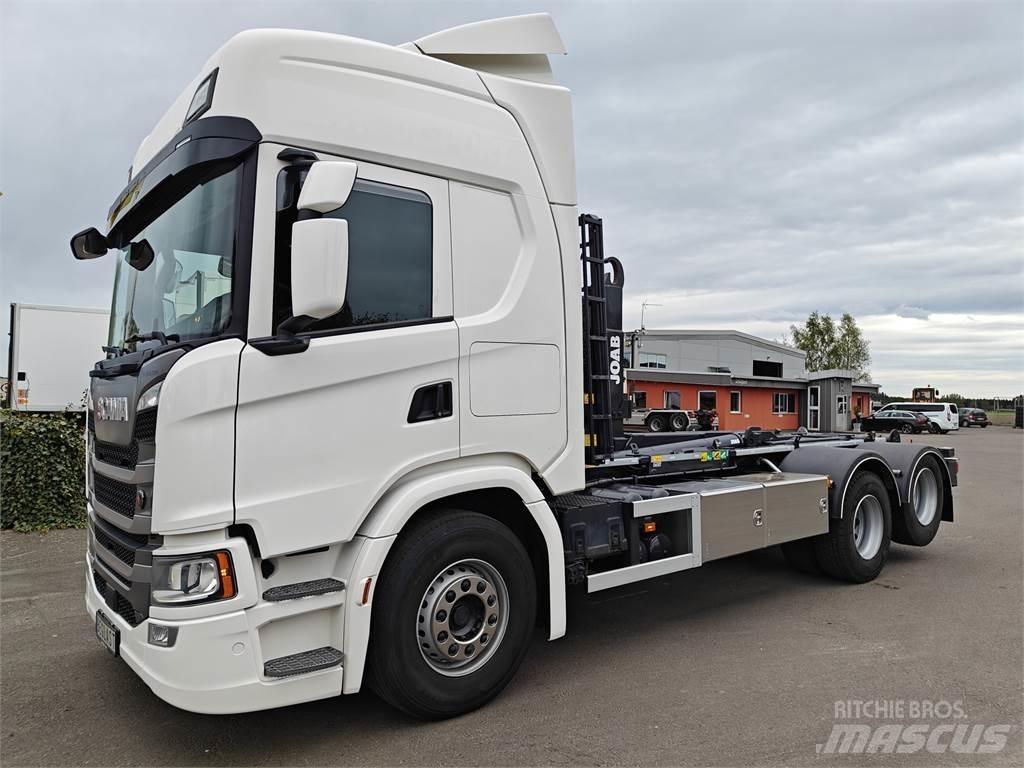 Scania G500 Rol kiper kamioni sa kukom za podizanje tereta