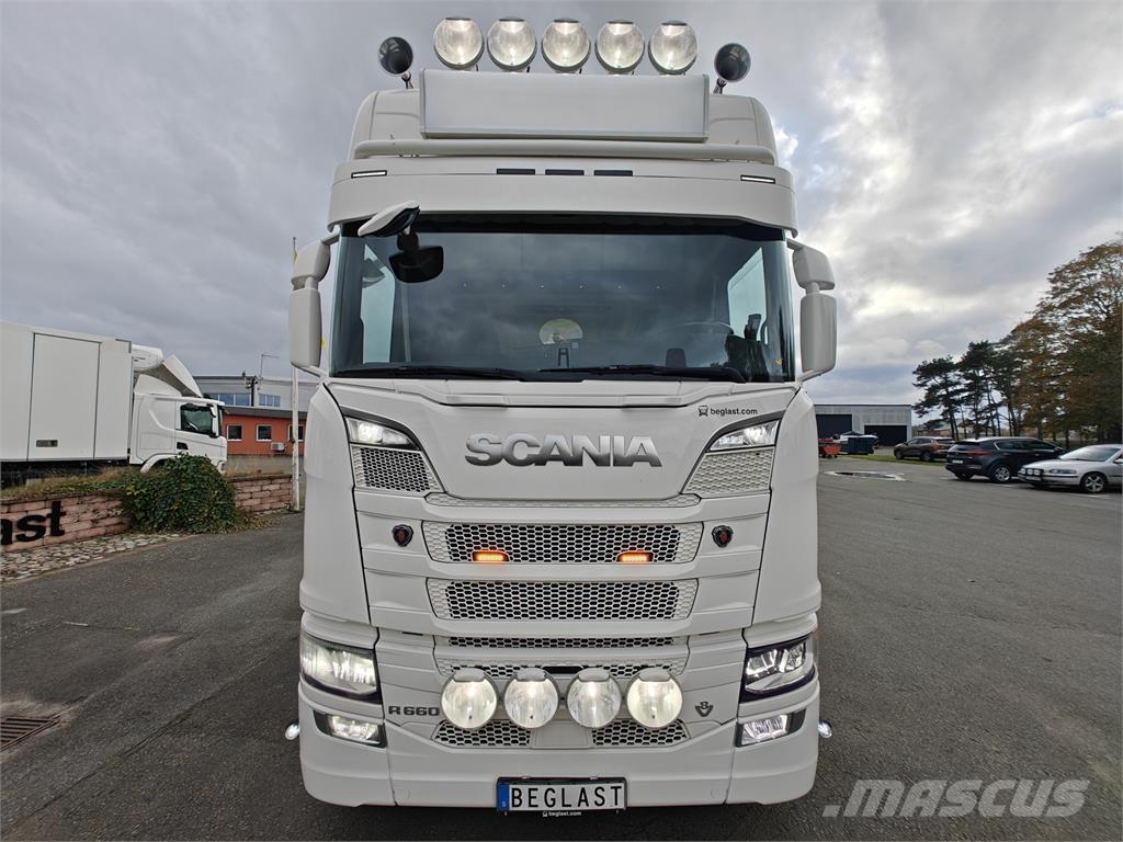 Scania R660 Rol kiper kamioni sa kukom za podizanje tereta