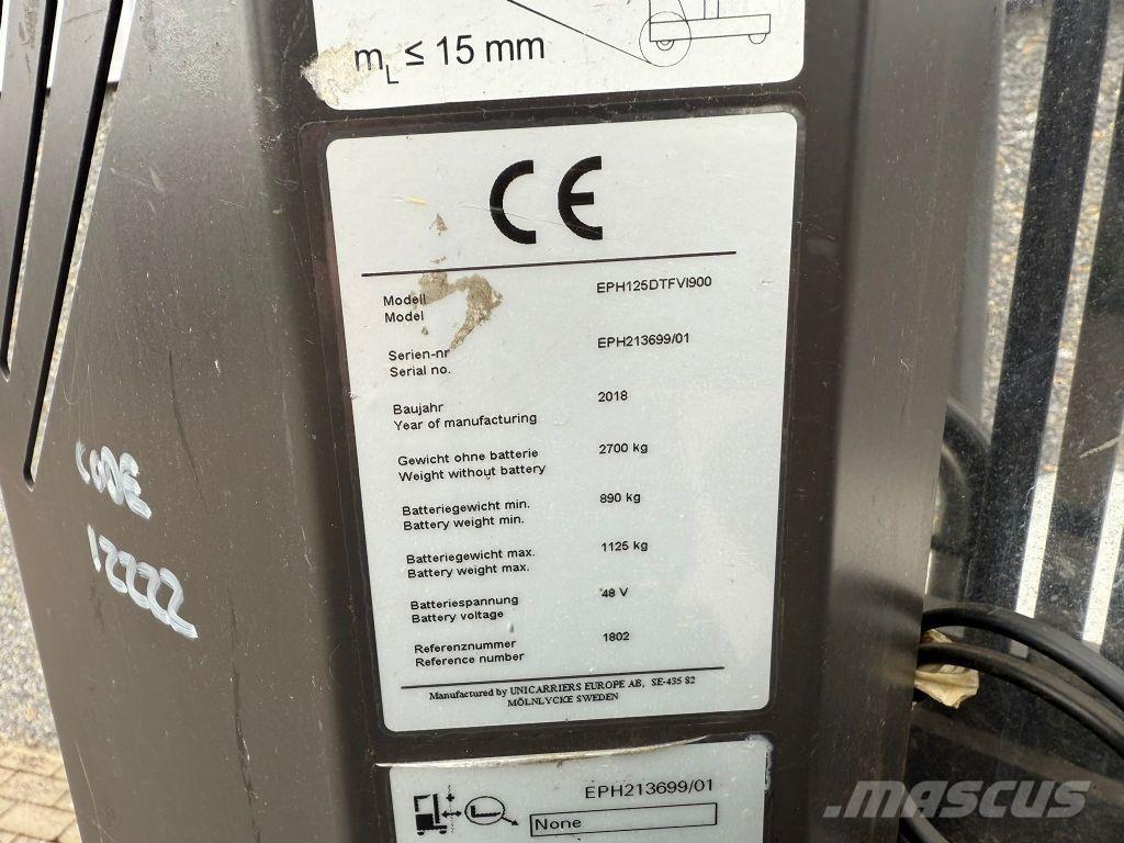 Atlet EPH125DTFVI900 Visoko dizajući komisioni viljuškar