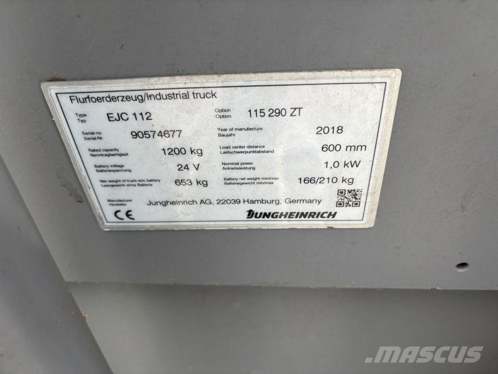 Jungheinrich EJC 112 Ručni električni viljuškar