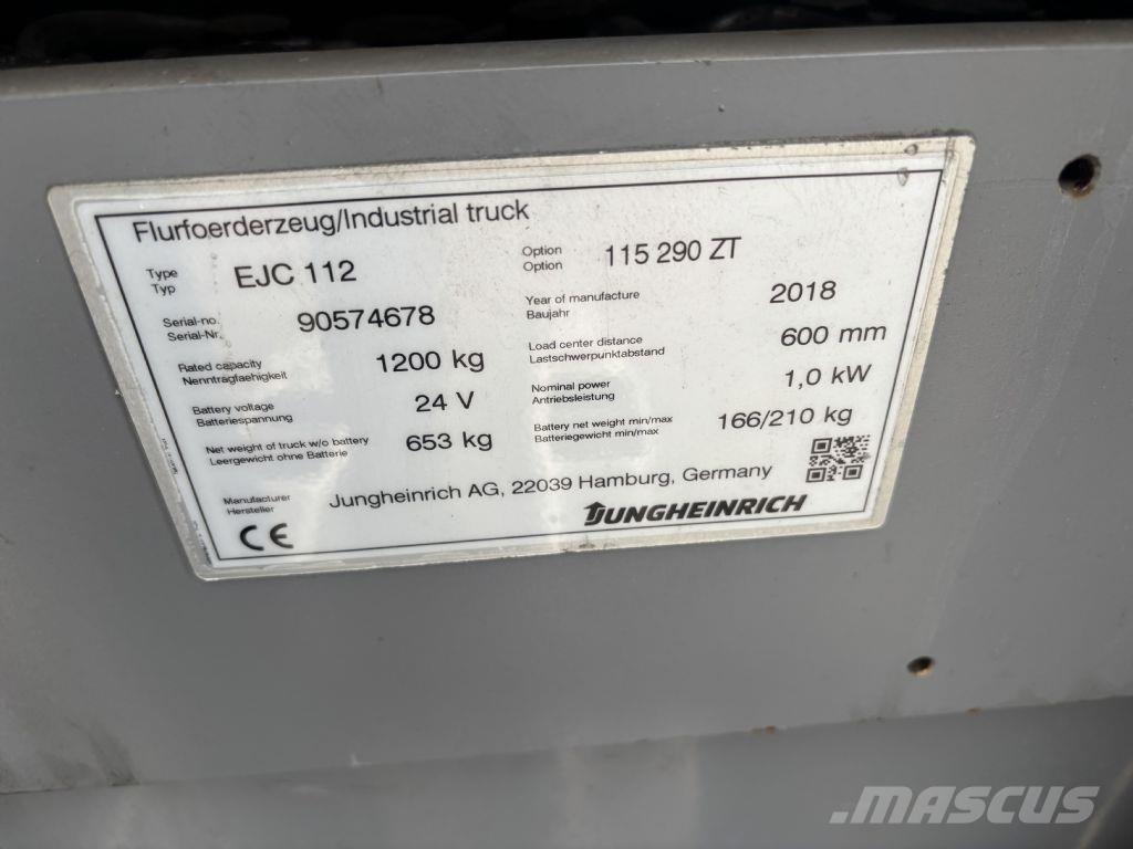 Jungheinrich EJC 112 Ručni električni viljuškar