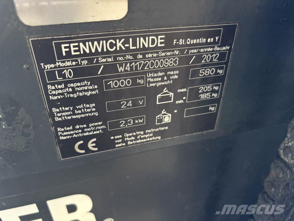 Linde L10 Ručni električni viljuškar