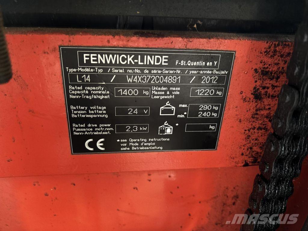 Linde L14 Ručni električni viljuškar
