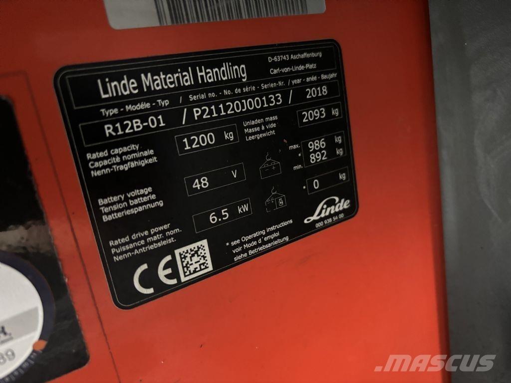 Linde R12B-01 Viljuškari sa pomičnim stupom