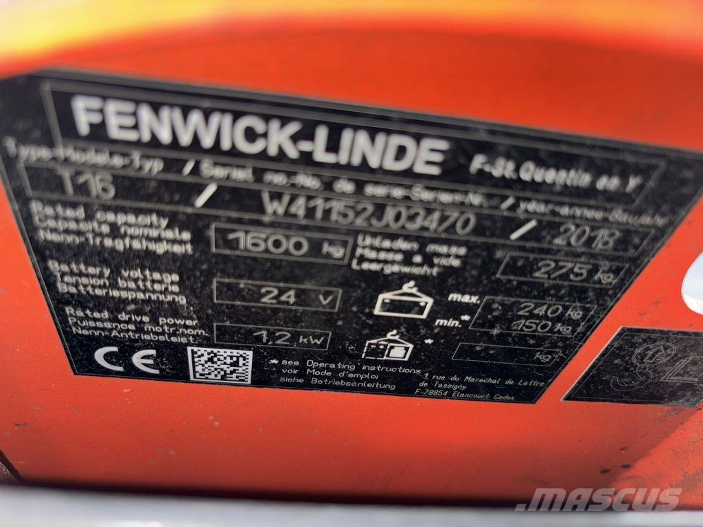 Linde T16 Nisko podizni električni viljuškar