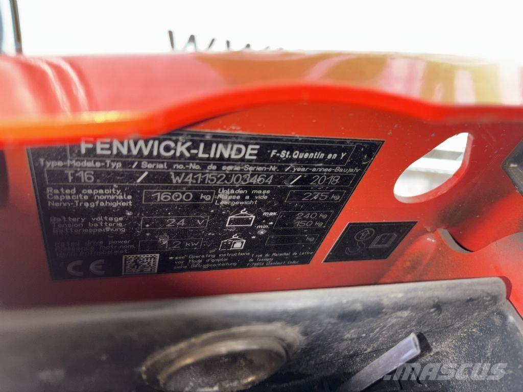 Linde T16 Nisko podizni električni viljuškar