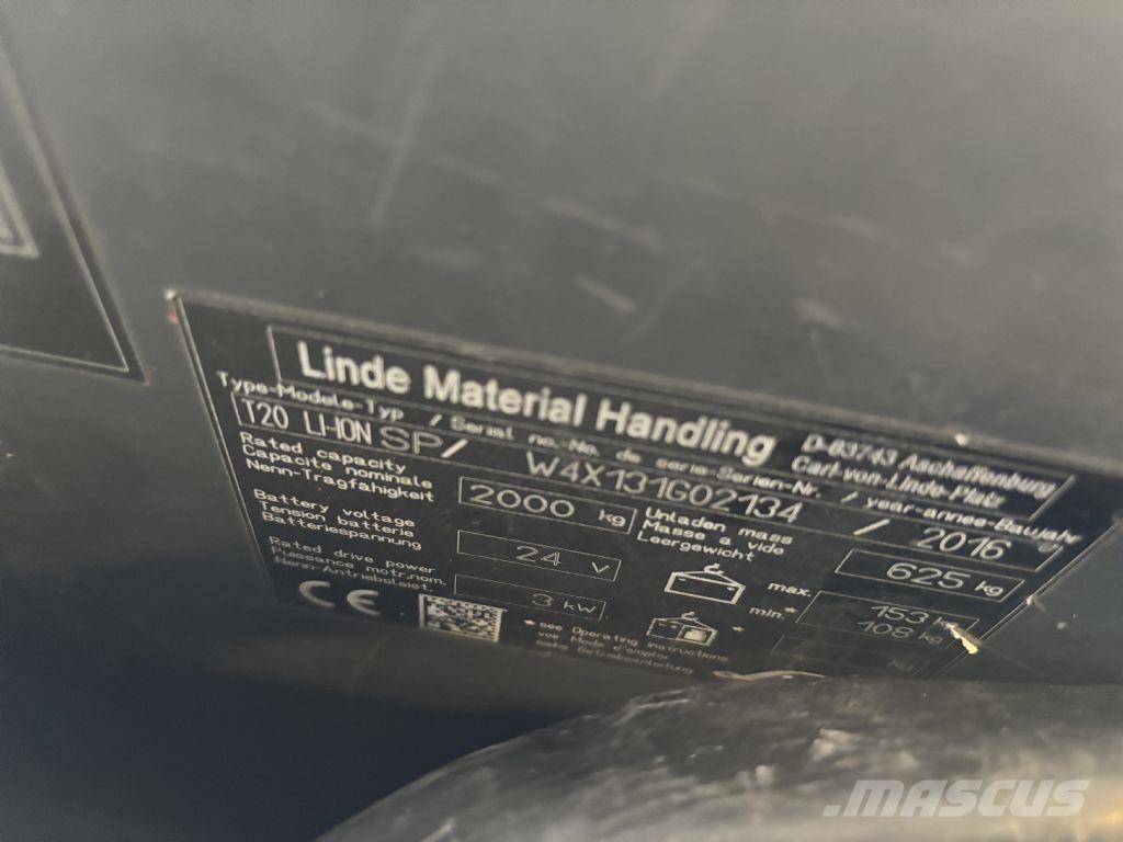 Linde T20 LI-ION SP Samopogonski ručni viljuškari