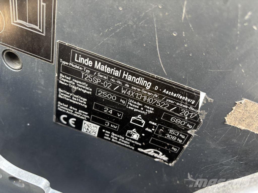 Linde T25SP-02 Samopogonski ručni viljuškari