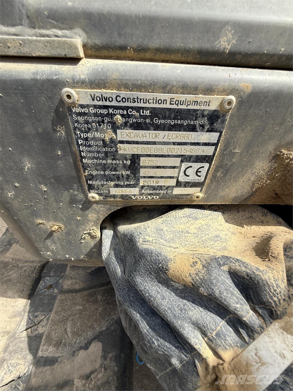 Volvo ECR88D Bageri guseničari