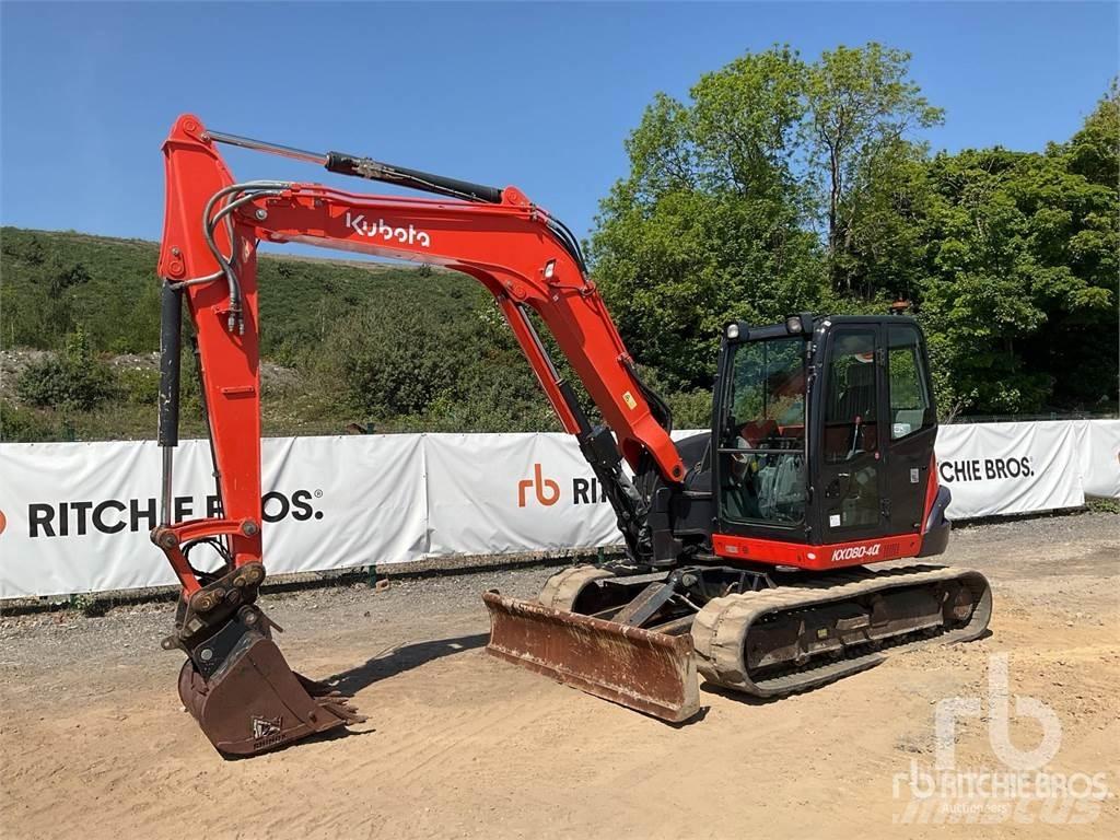 Kubota KX080-4A Bageri guseničari