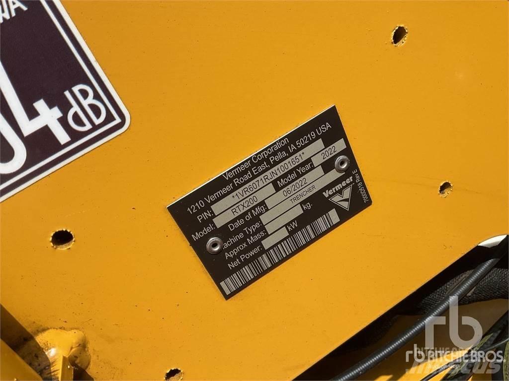 Vermeer RTX200 Rovokopači freze za kanale Trenčeri