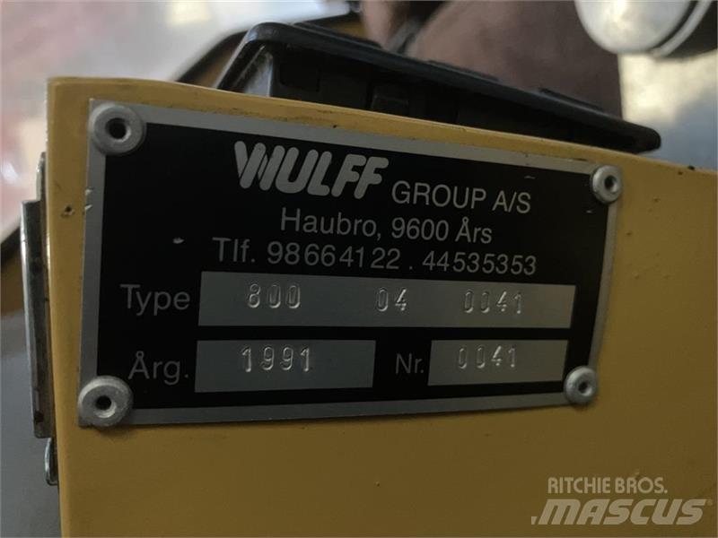 Wulff 800 Vozila za prevoz opreme za rad