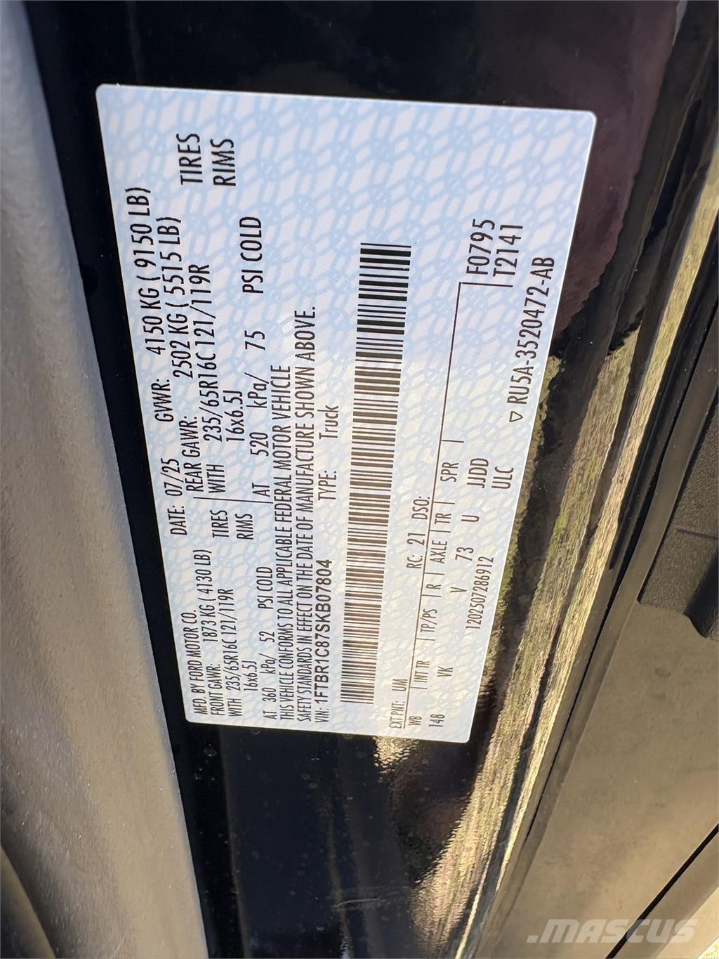 FRD 250 TRANS Sanduk kamioni