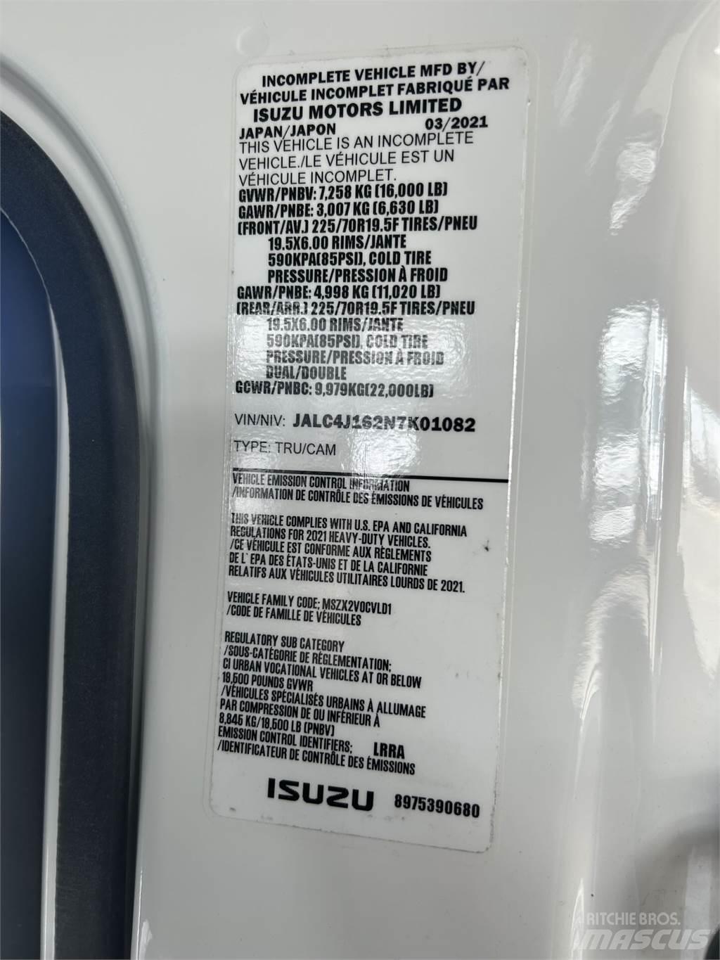 Isuzu NPR XD DC Sanduk kamioni