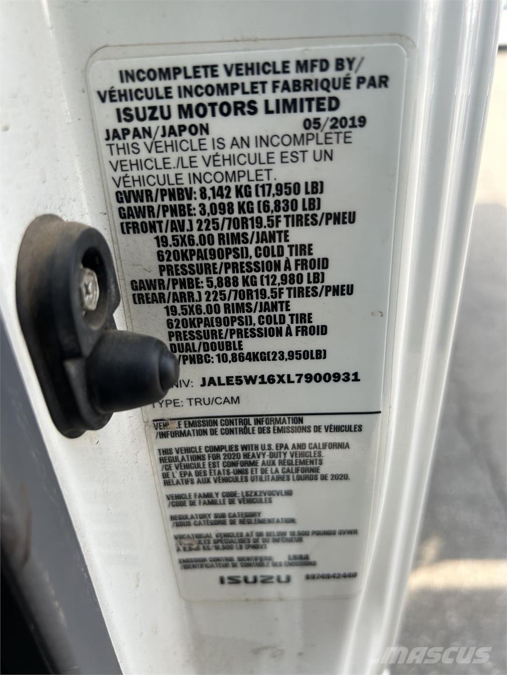 Isuzu NQR Kiperi kamioni