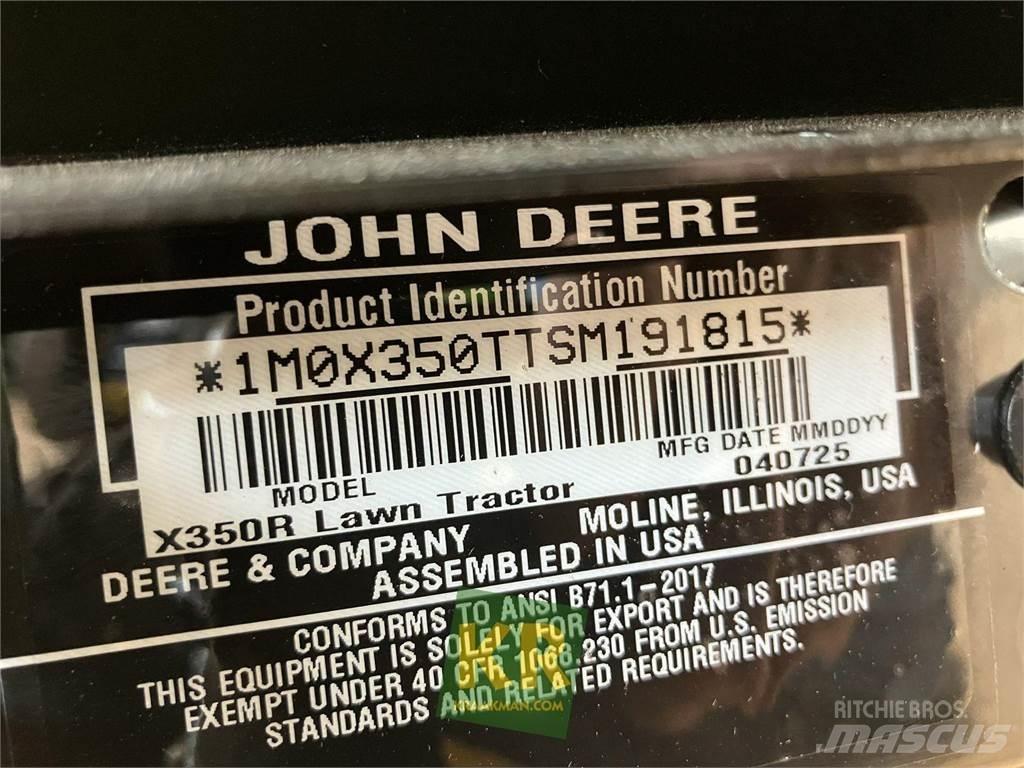 John Deere X350R Traktorske kosilice