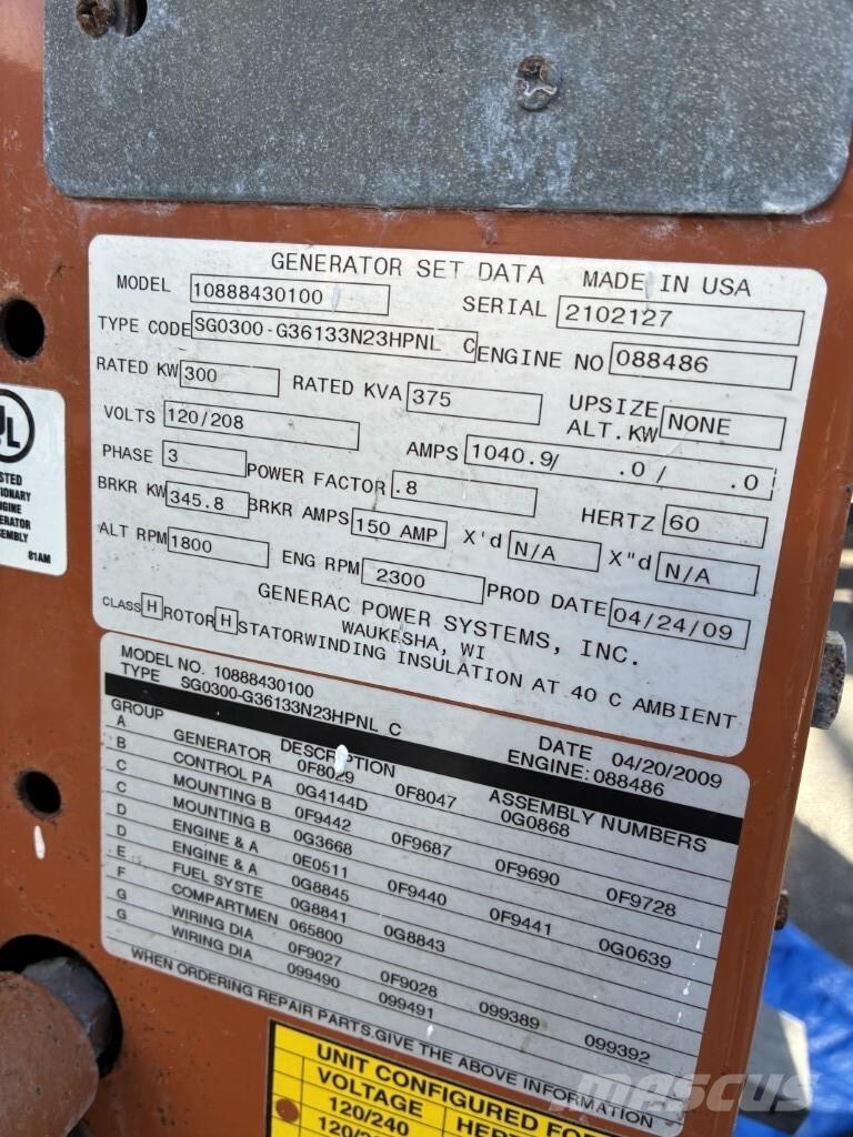 Generac SG300 Generatori na plin