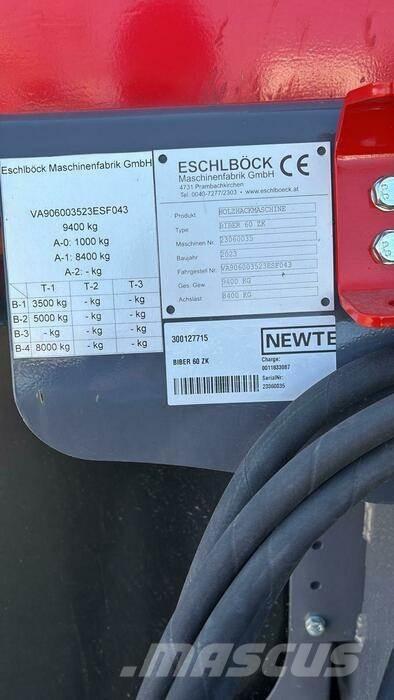 Eschlböck BIBER 60 ZK Cepači za drva, drobilice za drvo i strugači