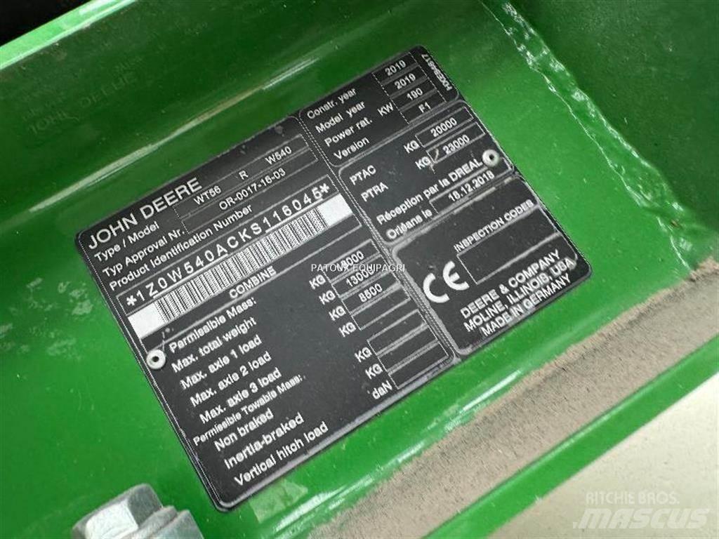 John Deere W540 Kombajni