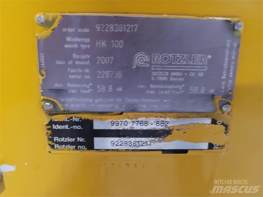 Faun HK 100 winch Delovi i oprema za kran