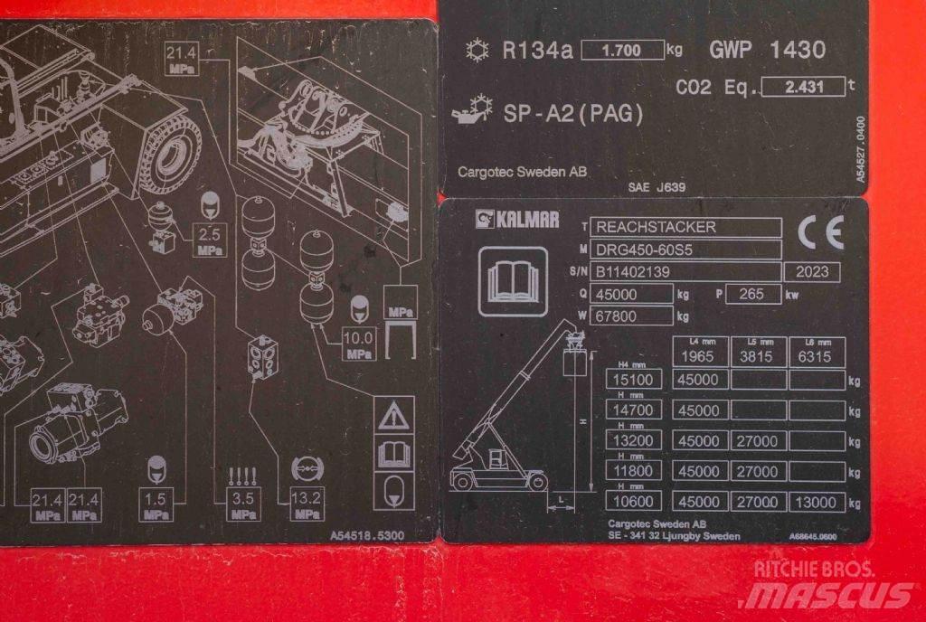 Kalmar DRG450-60S5 Dohvatni viljuškari