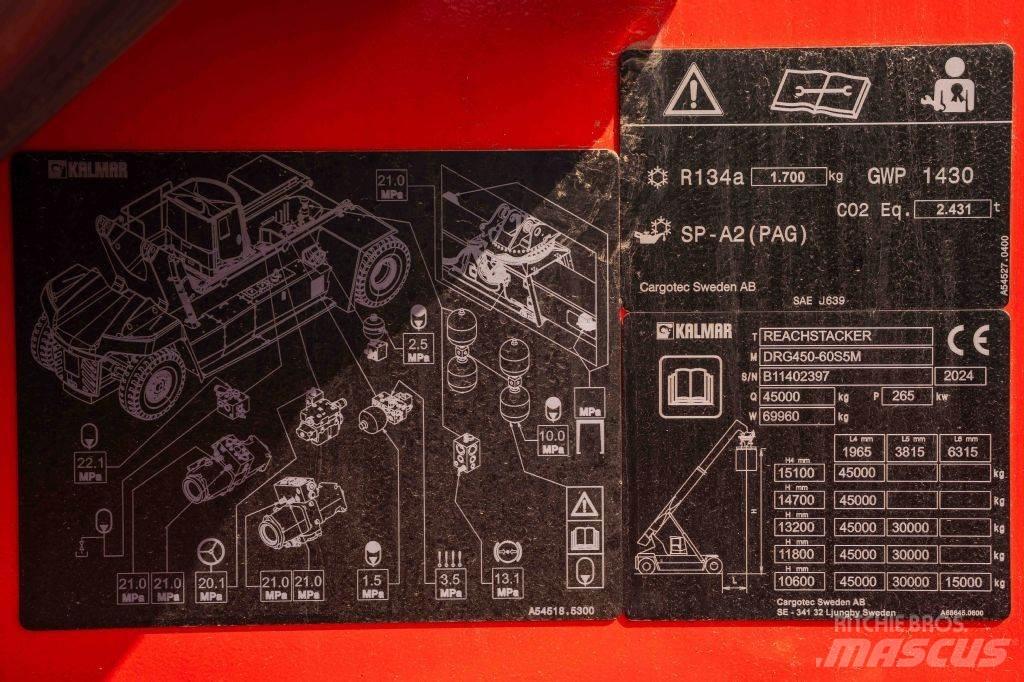 Kalmar DRG450-60S5M Dohvatni viljuškari