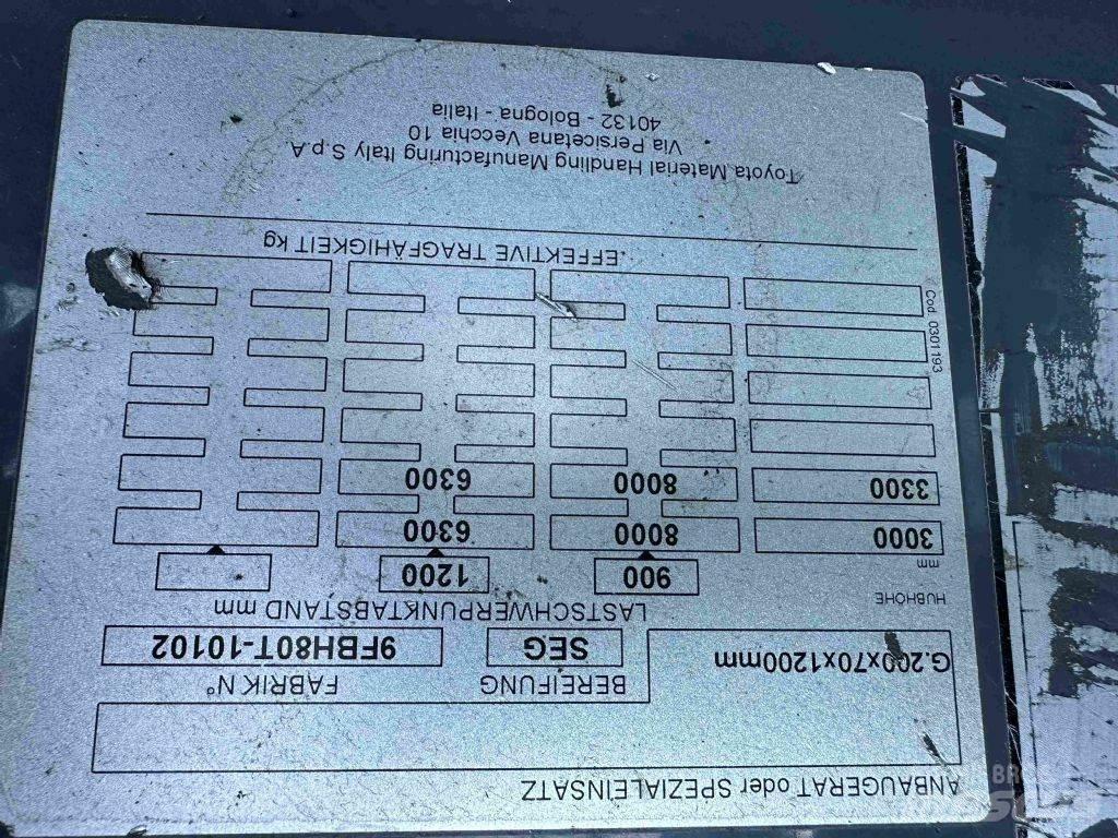 Toyota 9FBH80T Električni viljuškari