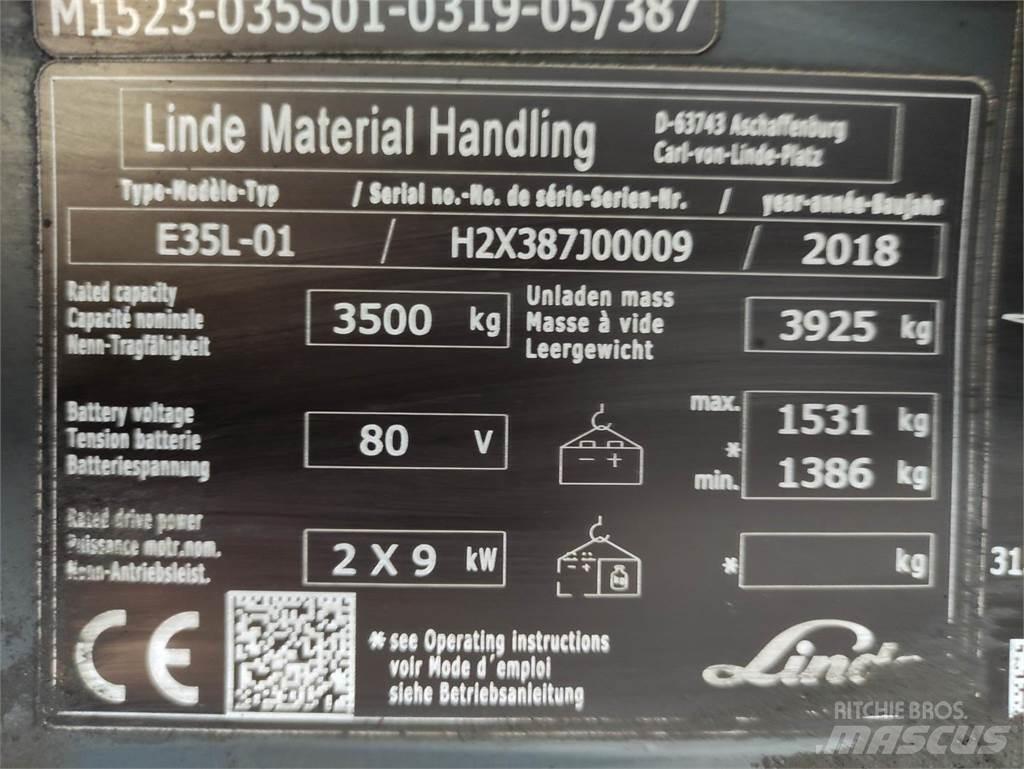 Linde E35L-01-387 Električni viljuškari