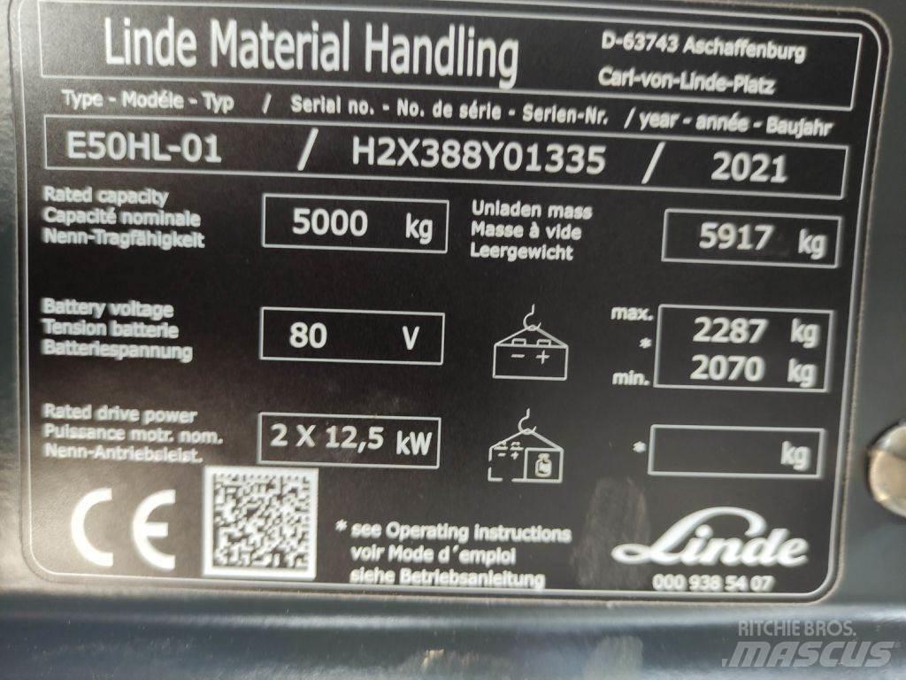 Linde E50HL-01-388 Električni viljuškari