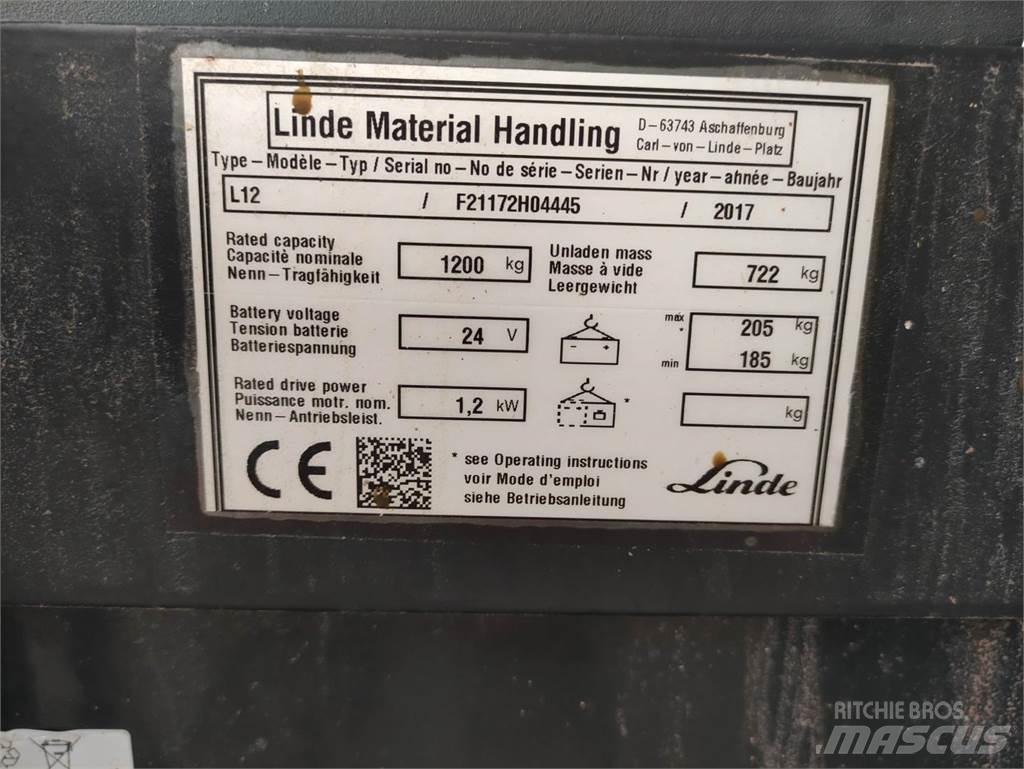 Linde L12 Ručni električni viljuškar