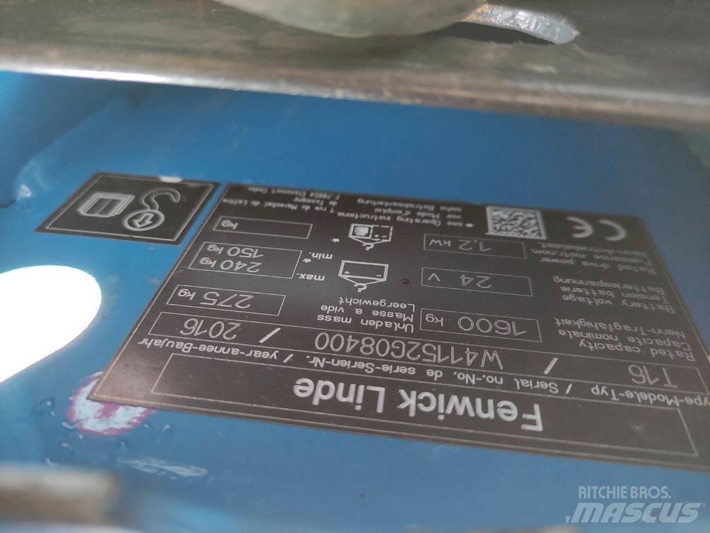 Linde T16 Nisko podizni električni viljuškar