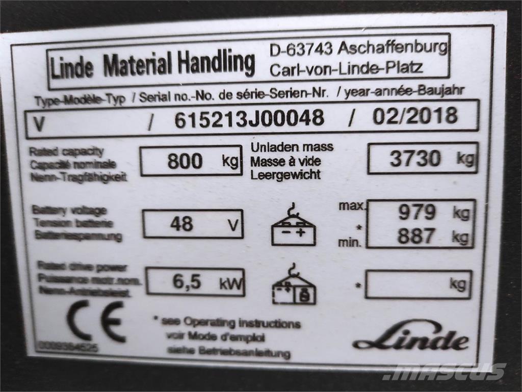 Linde V Modular Visoko dizajući komisioni viljuškar