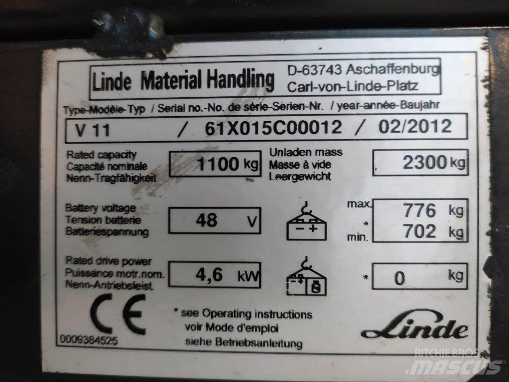 Linde V11 Visoko dizajući komisioni viljuškar