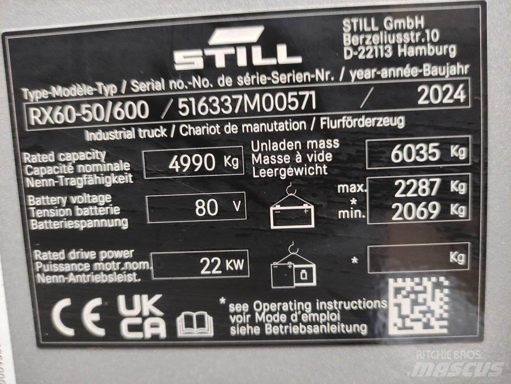 Still RX60-50/600 Električni viljuškari