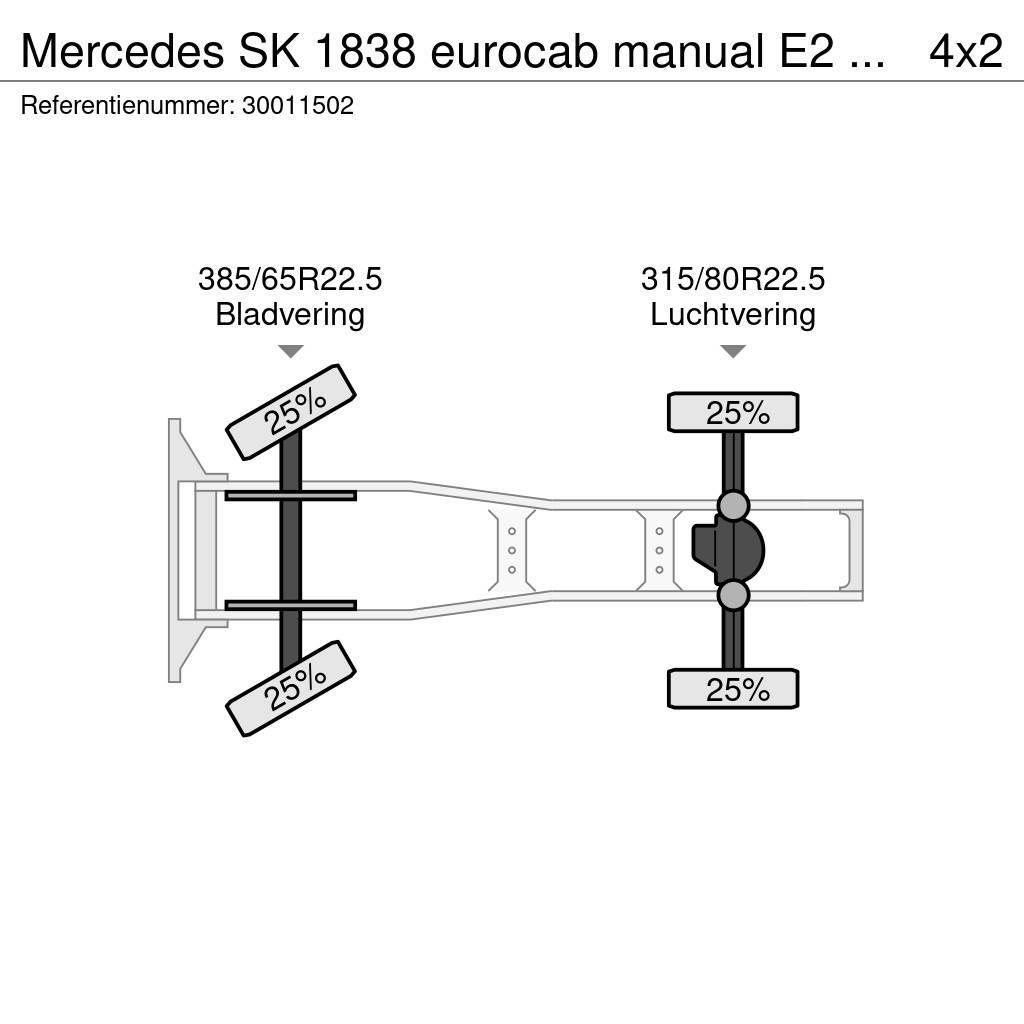 Mercedes-Benz SK 1838 eurocab manual E2 om442 Tegljači