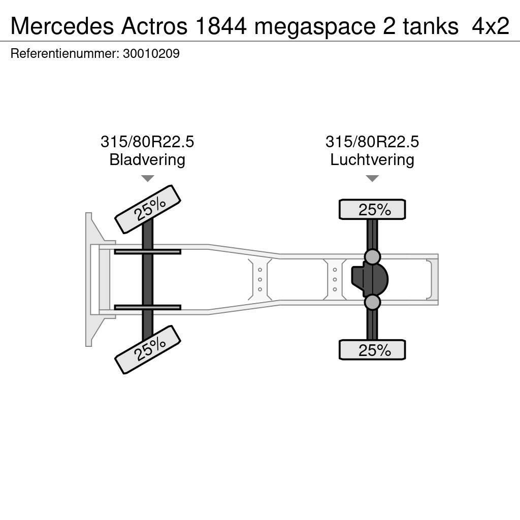 Mercedes-Benz Actros 1844 megaspace 2 tanks Tegljači