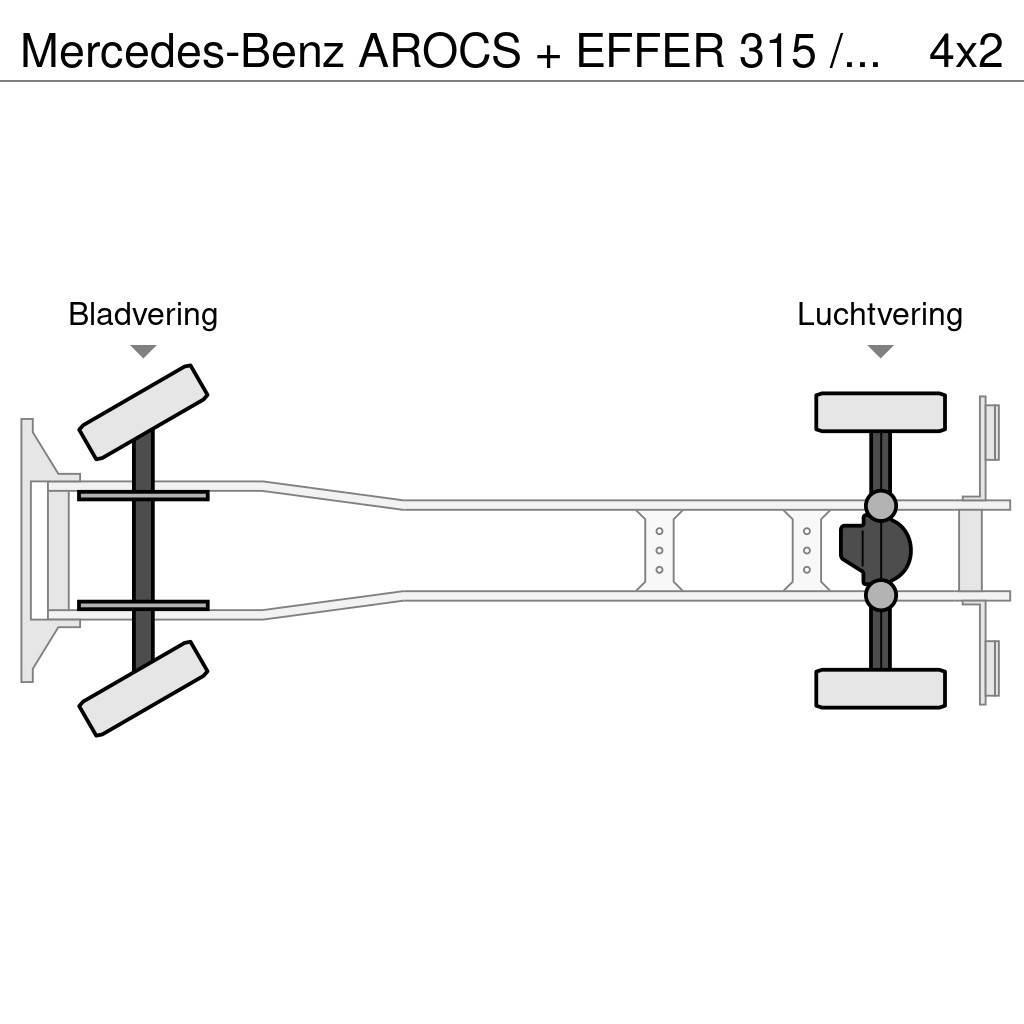 Mercedes-Benz AROCS + EFFER 315 / 6S + FLY JIB 4S / LIER / WINCH All terrain cranes