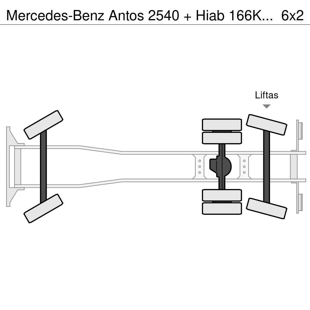Mercedes-Benz Antos 2540 + Hiab 166K Pro Polovne dizalice za sve terene