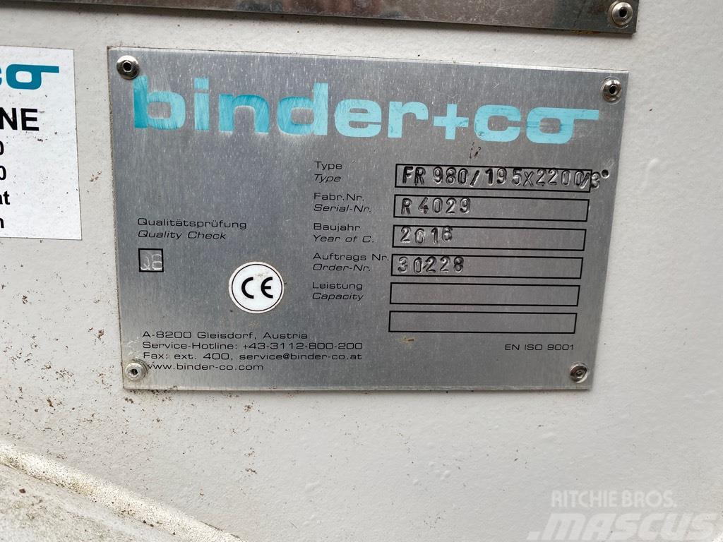 Binder FR 980/195 x 2200/3 Trilgoot, Feeder Fideri/hranilice