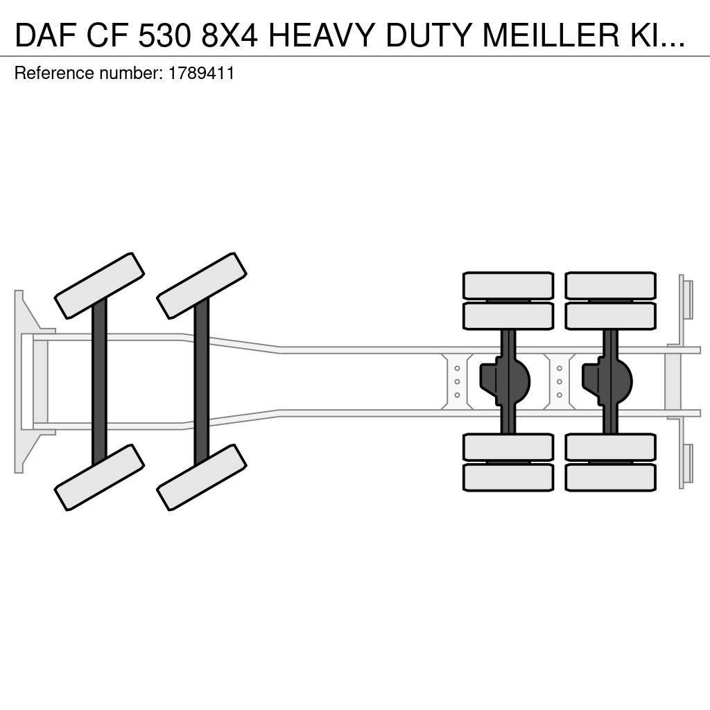 DAF CF 530 8X4 HEAVY DUTY MEILLER KIPPER/TIPPER EX DEM Kiperi kamioni