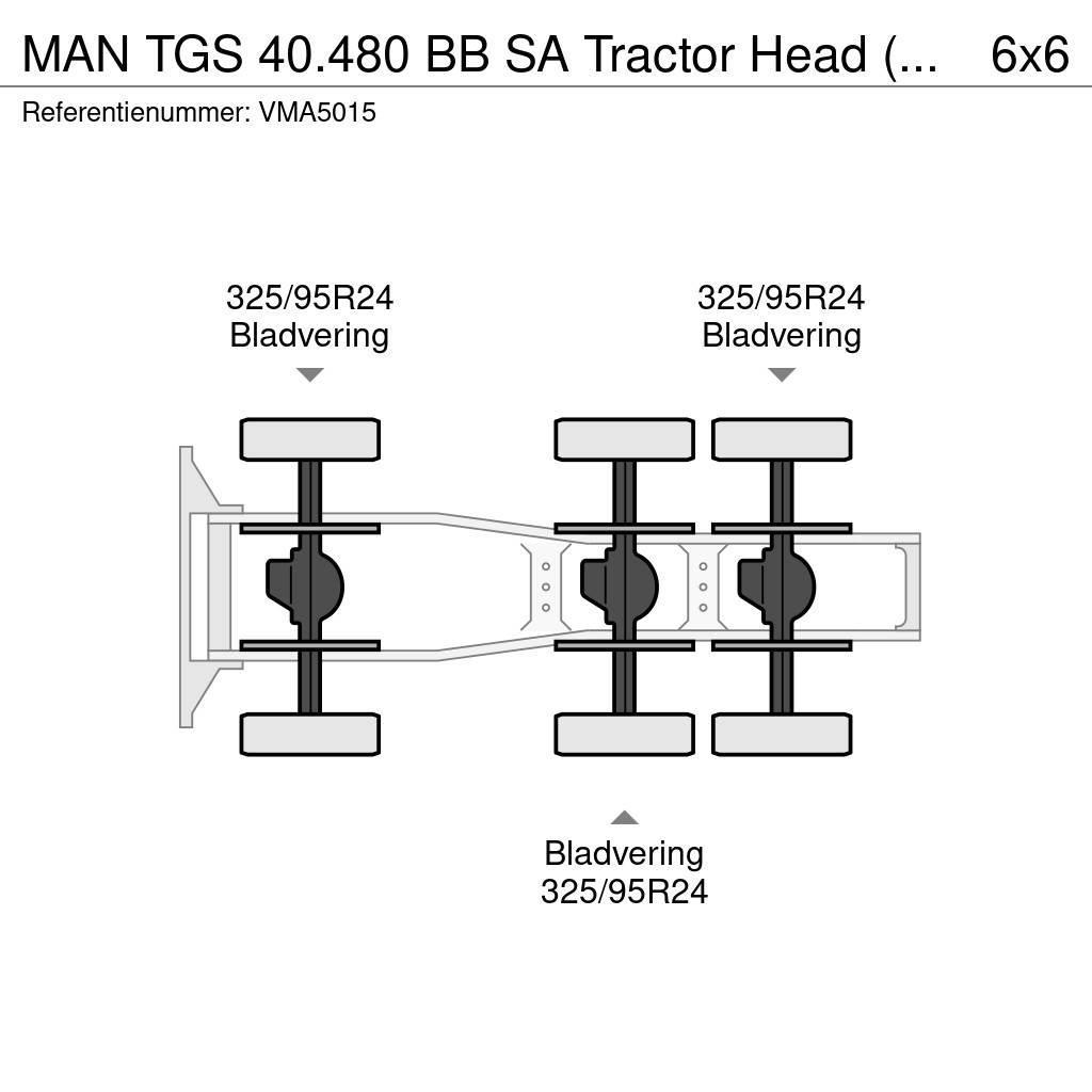 MAN TGS 40.480 BB SA Tractor Head (15 units) Tegljači
