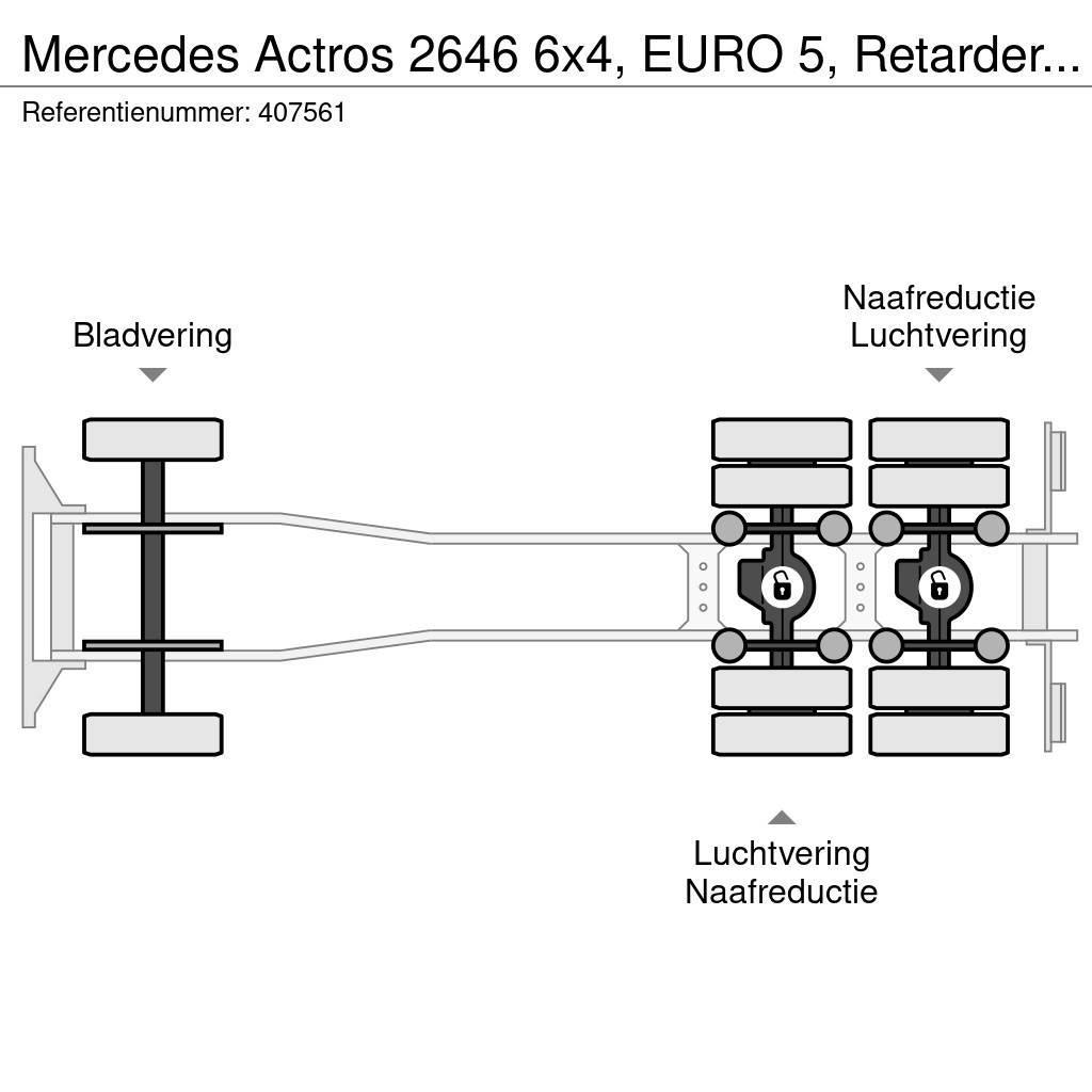 Mercedes-Benz Actros 2646 6x4, EURO 5, Retarder, Multilift Rol kiper kamioni sa kukom za podizanje tereta