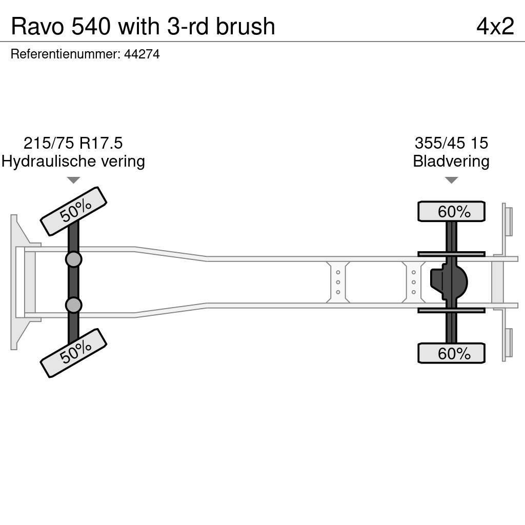 Ravo 540 with 3-rd brush Polovni kamioni za čišćenje