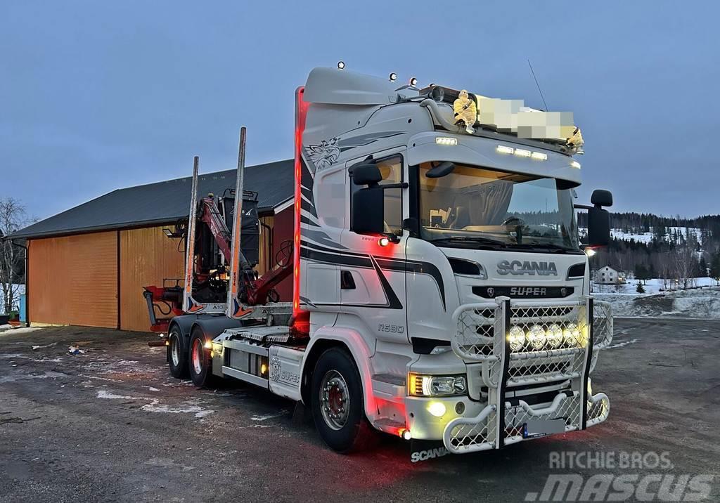 Scania R580 *6x4 *CRANE FTG V10 *SERVICE AGREEMENT Timber trucks