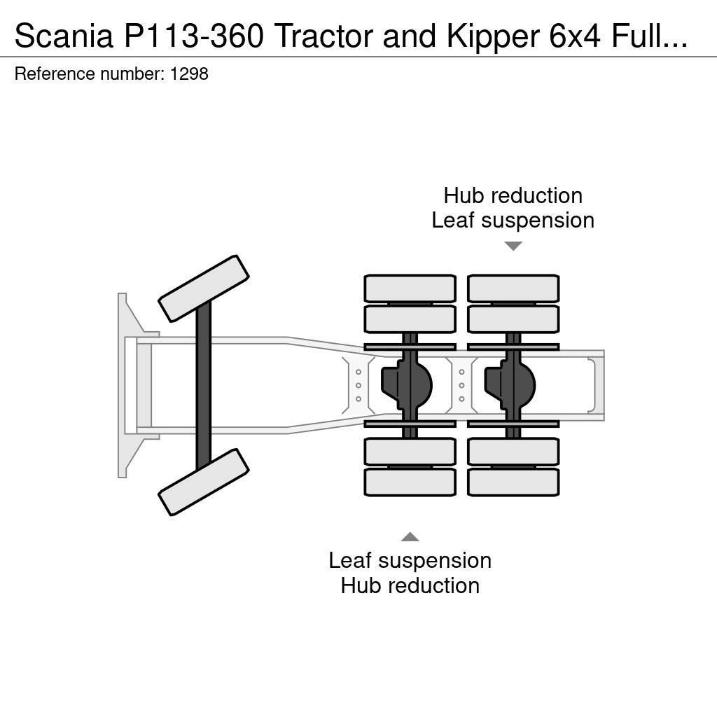 Scania P113-360 Tractor and Kipper 6x4 Full Steel Suspens Tegljači