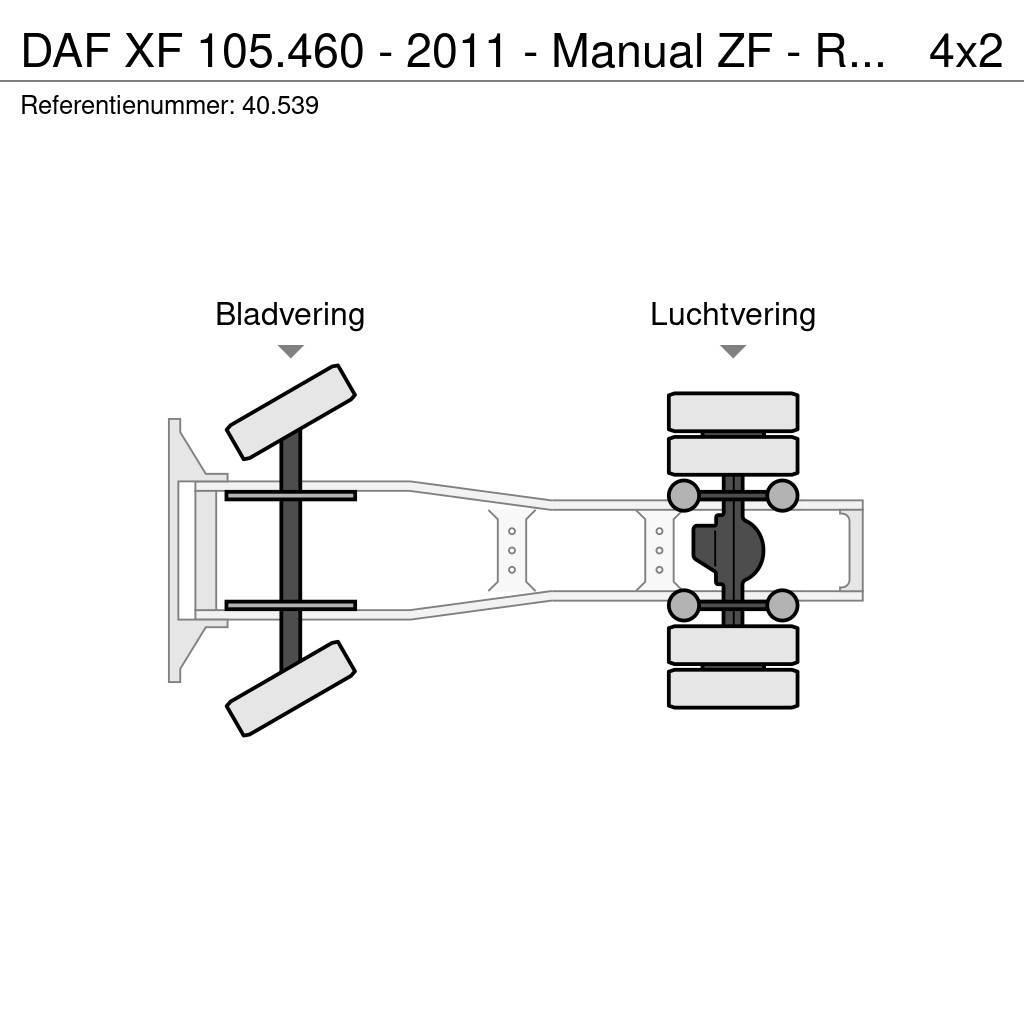 DAF XF 105.460 - 2011 - Manual ZF - Retarder - Origin: Tegljači